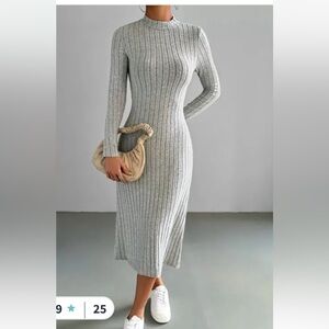 New House Of Harlow 1960 Two Piece Knitted Set- Dress and cardigan